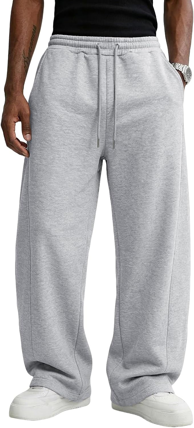 Wangdo Herre Joggingbukser Baggy Wide Leg