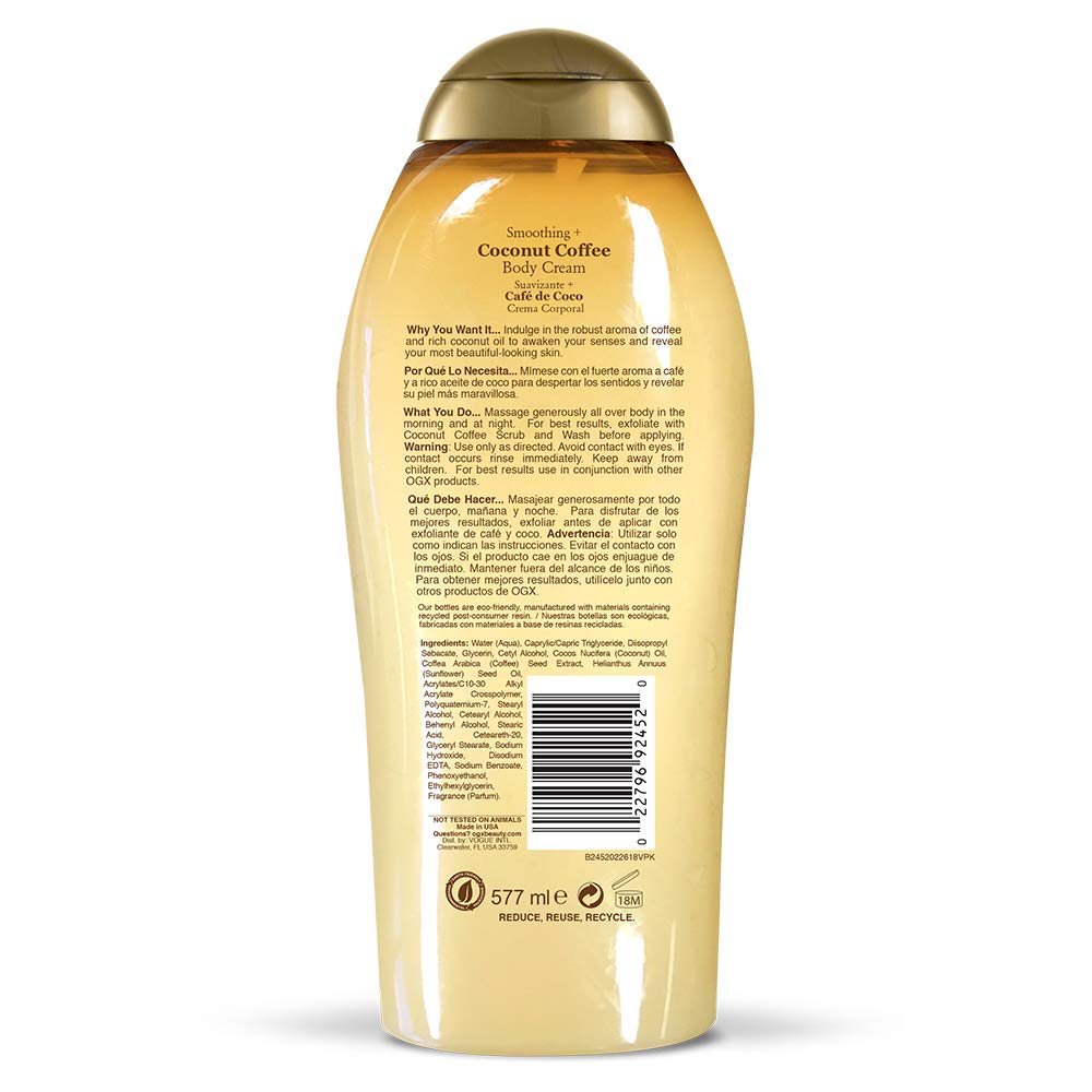 OGX Smoothing + Coconut Coffee Body Cream 4092452