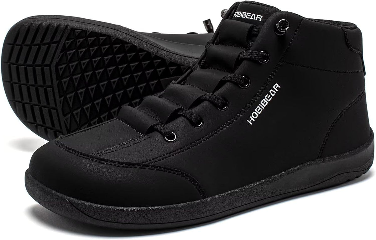 HOBIBEAR Unisex Barfodsstøvler Læder Zero-Drop Bred Pasform