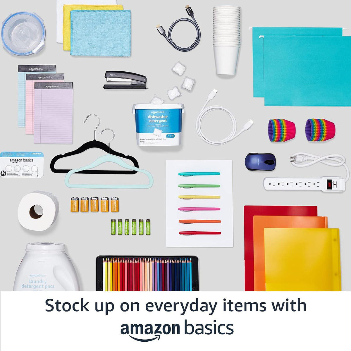 Amazon Basics Børne Bøjler Fløjl Skridsikker 29,5 cm