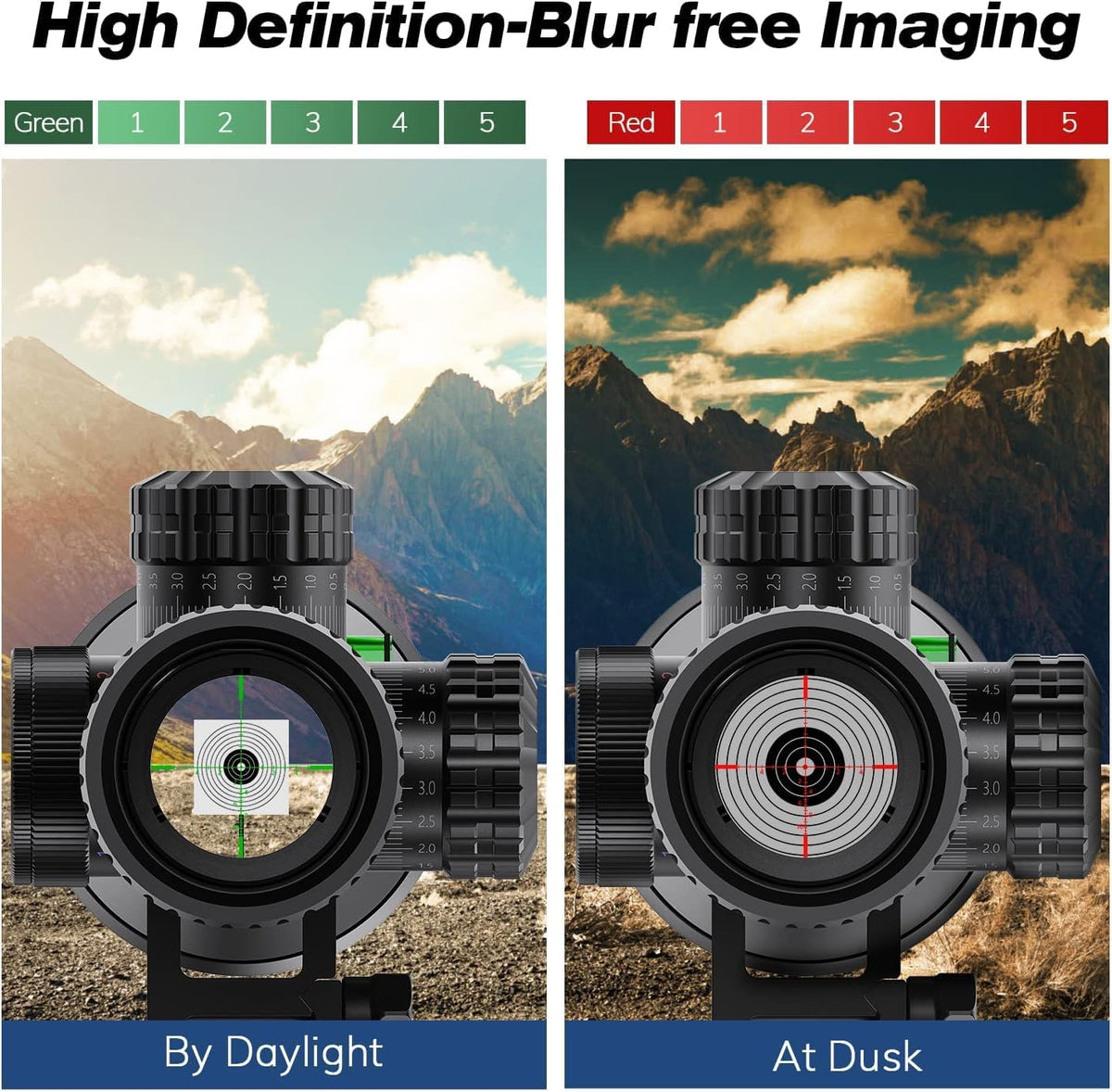 BESTSIGHT Kikkertsigte SFP Crosshairs Reticle