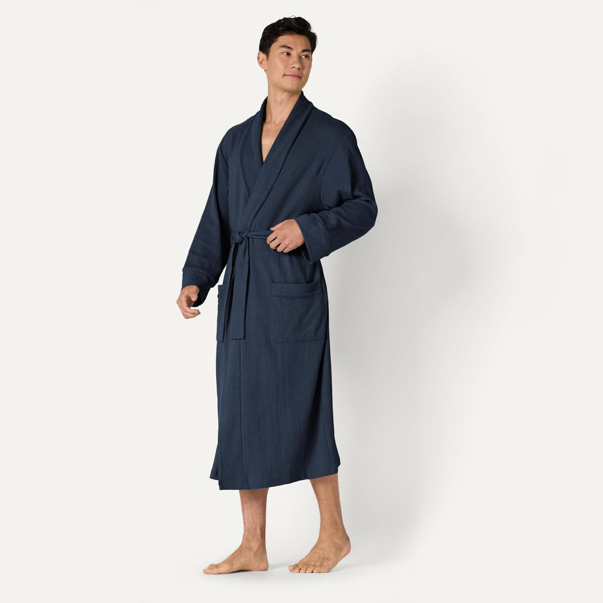 Amazon Essentials Herre Badekåbe Waffle Lightweight AE175486