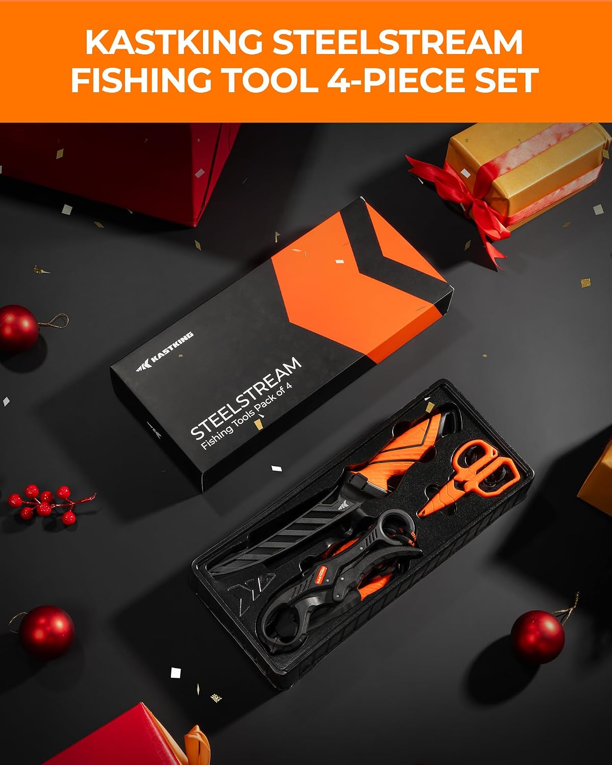 KastKing SteelStream Fiskegrejssæt 4 Dele