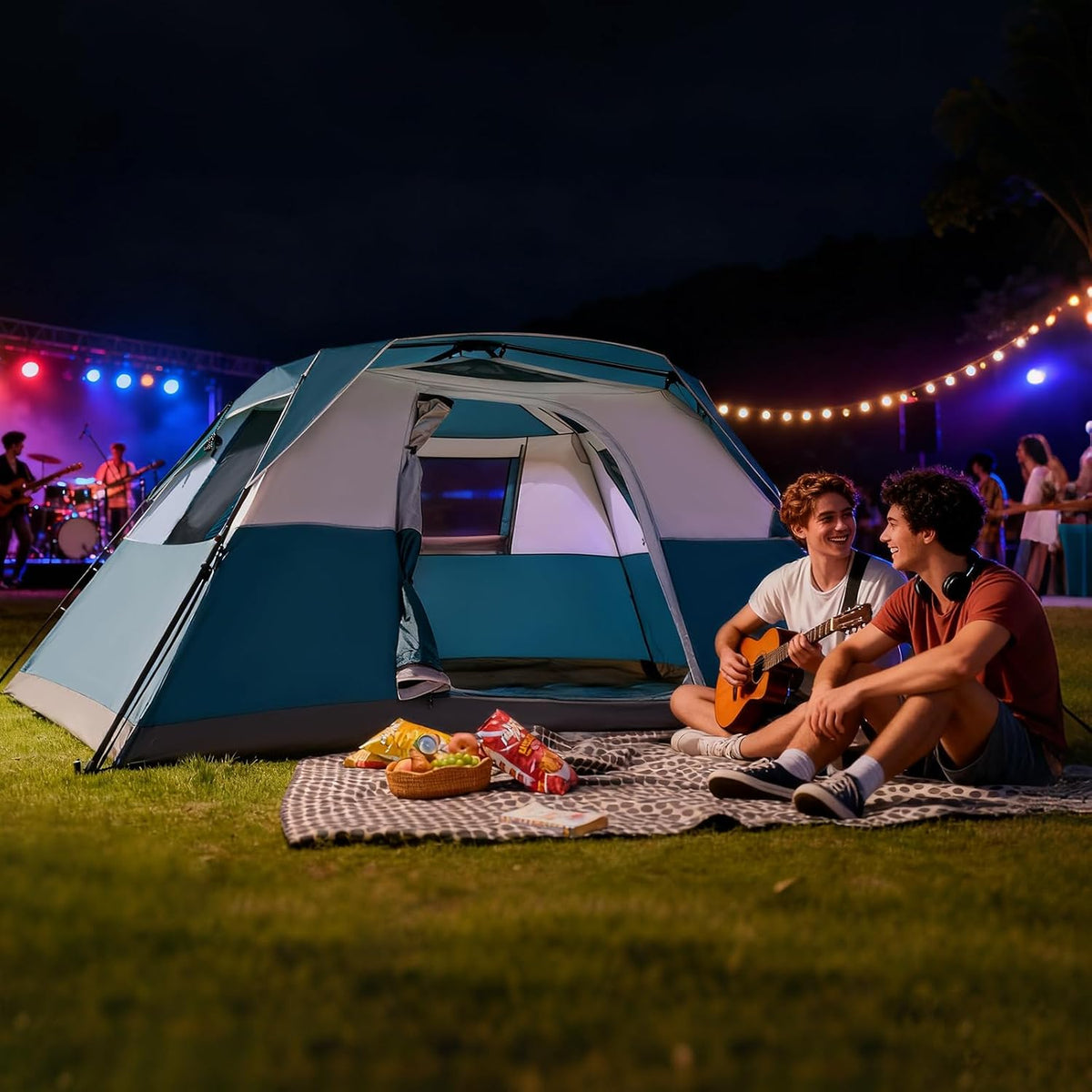 LEISURE IMPACT Camping Telt 6 Personer 80452-3