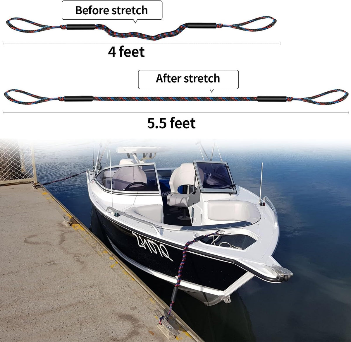 Botepon Bungee Fortøjningsreb 2 Stk. 5333590775