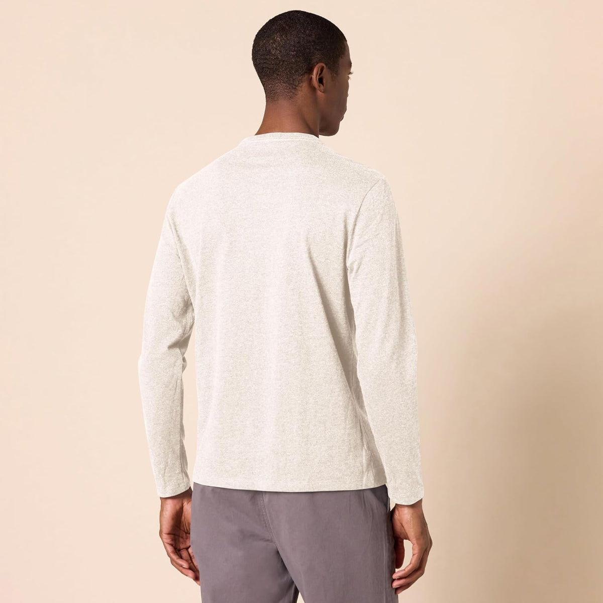 Amazon Essentials Herre T-Shirt Langærmet Slim-Fit Bomuld MAE45005SP18