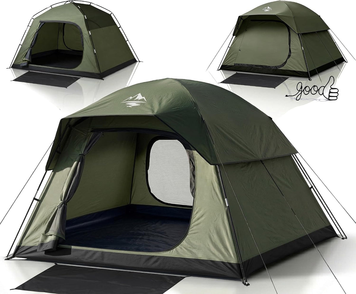 Purebox Camping Telt 4 Personer QBT00082US