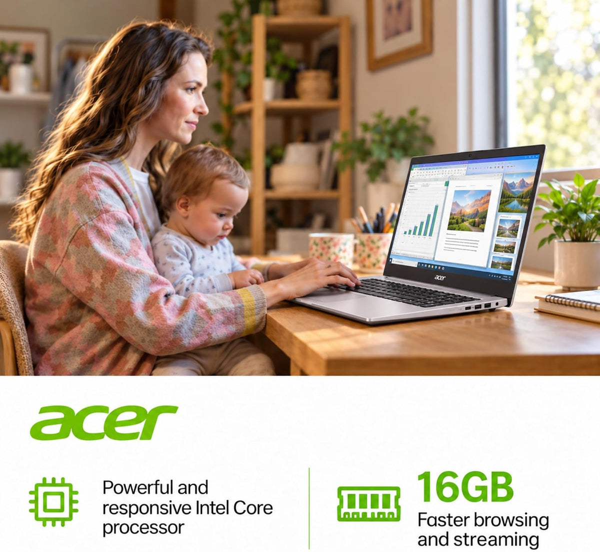 Acer Aspire Lite 15 Bærbar Computer 2026 Intel N150 AL15