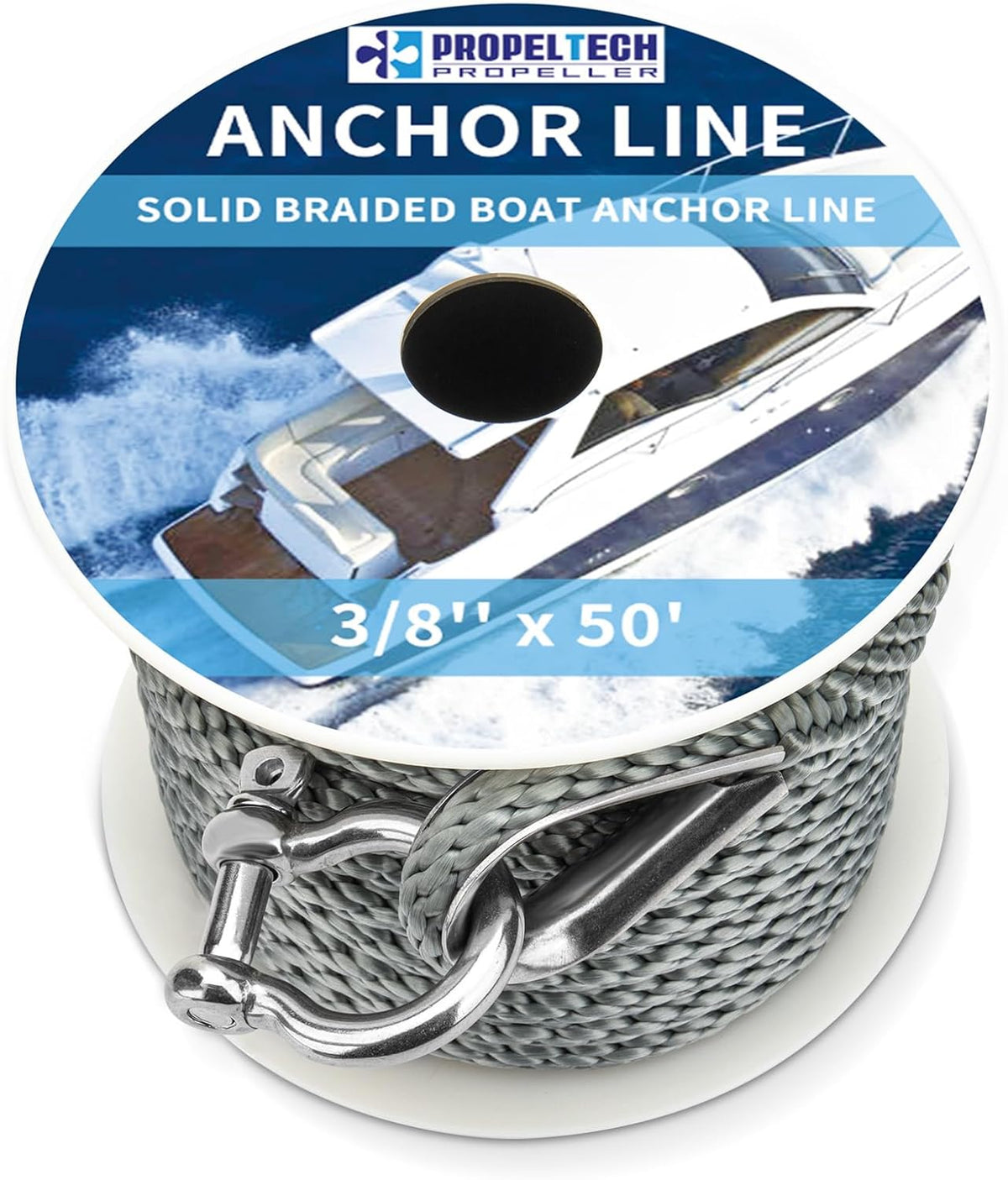 PropelTech Massiv Flettet Ankerline 10 mm x 15,2 m