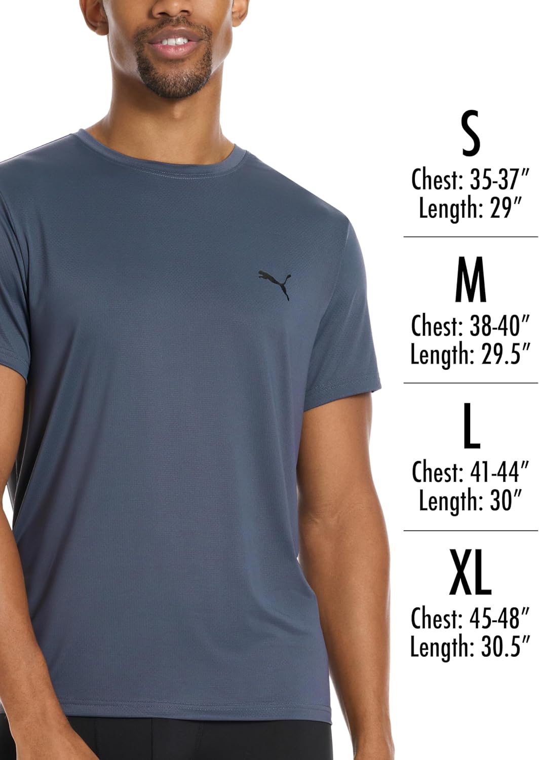PUMA Herre T-shirt 4-Pak Crewneck Kortærmet PCOREM237688