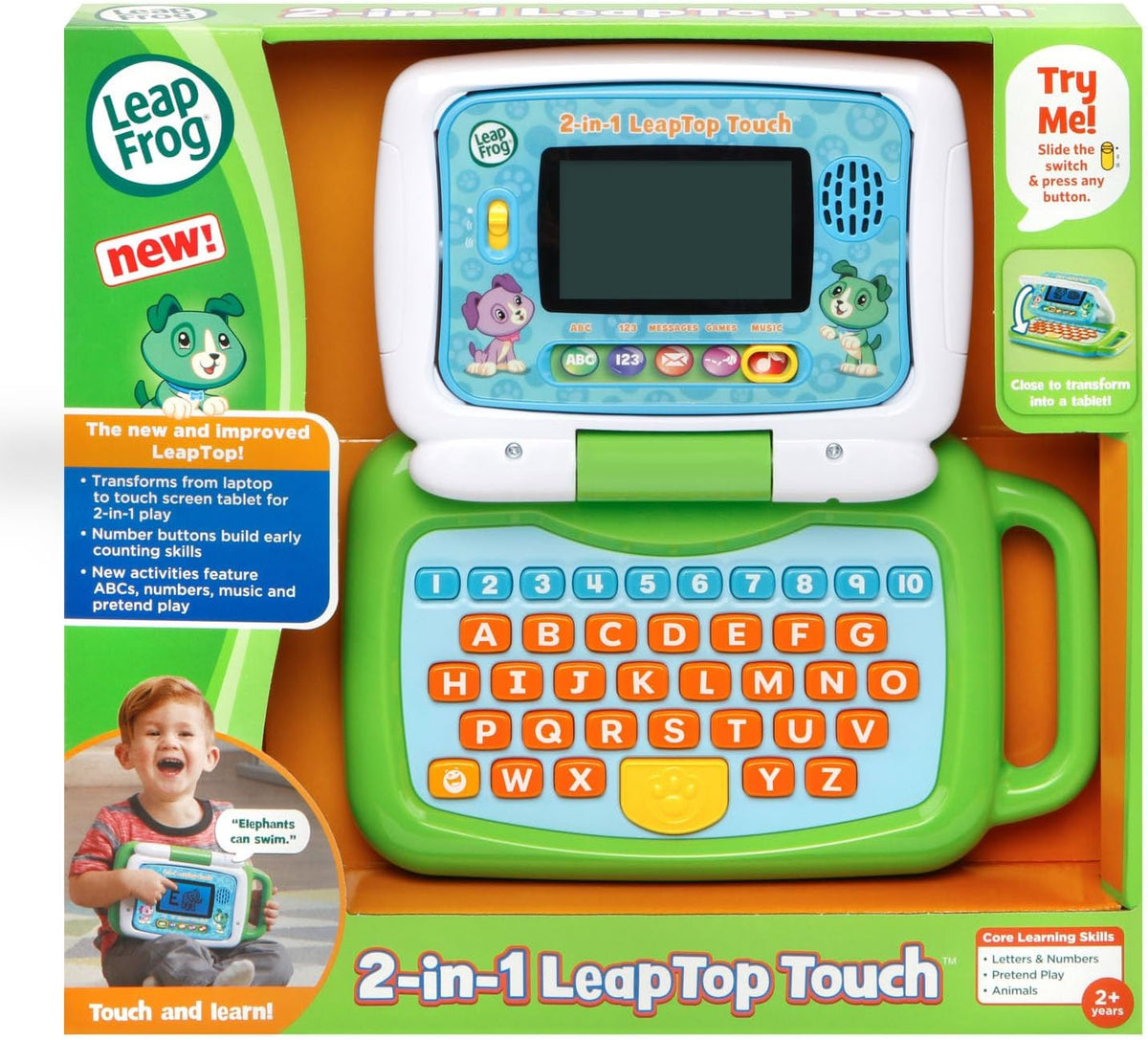 LeapFrog 2-in-1 LeapTop Touch Læringscomputer 80-600900