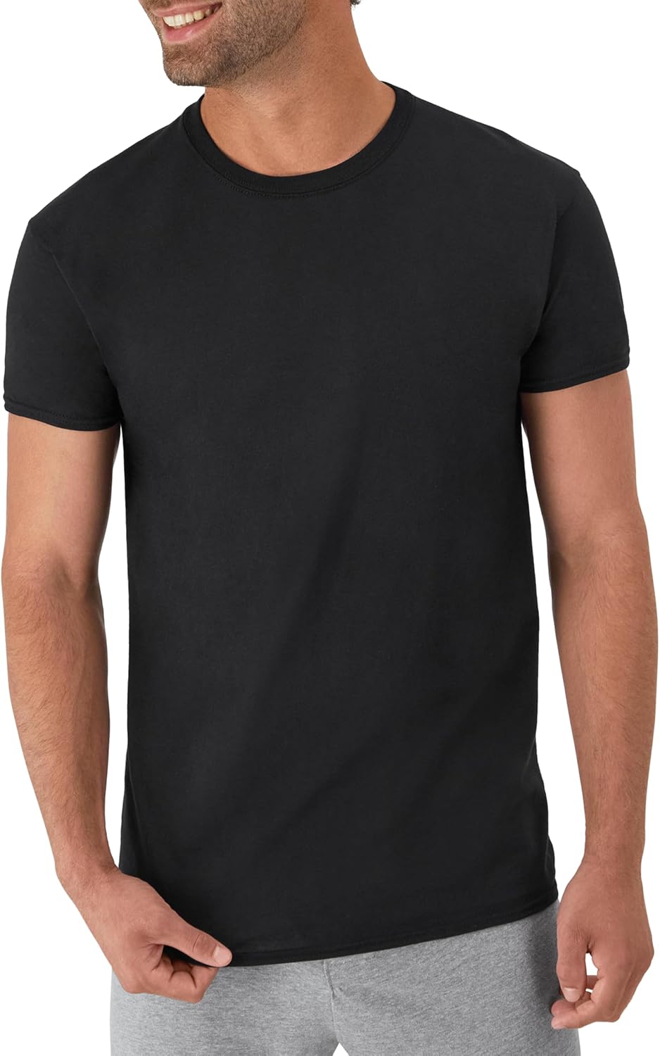 Hanes Herre Undertrøje Crew Neck Kortærmet 2135P6