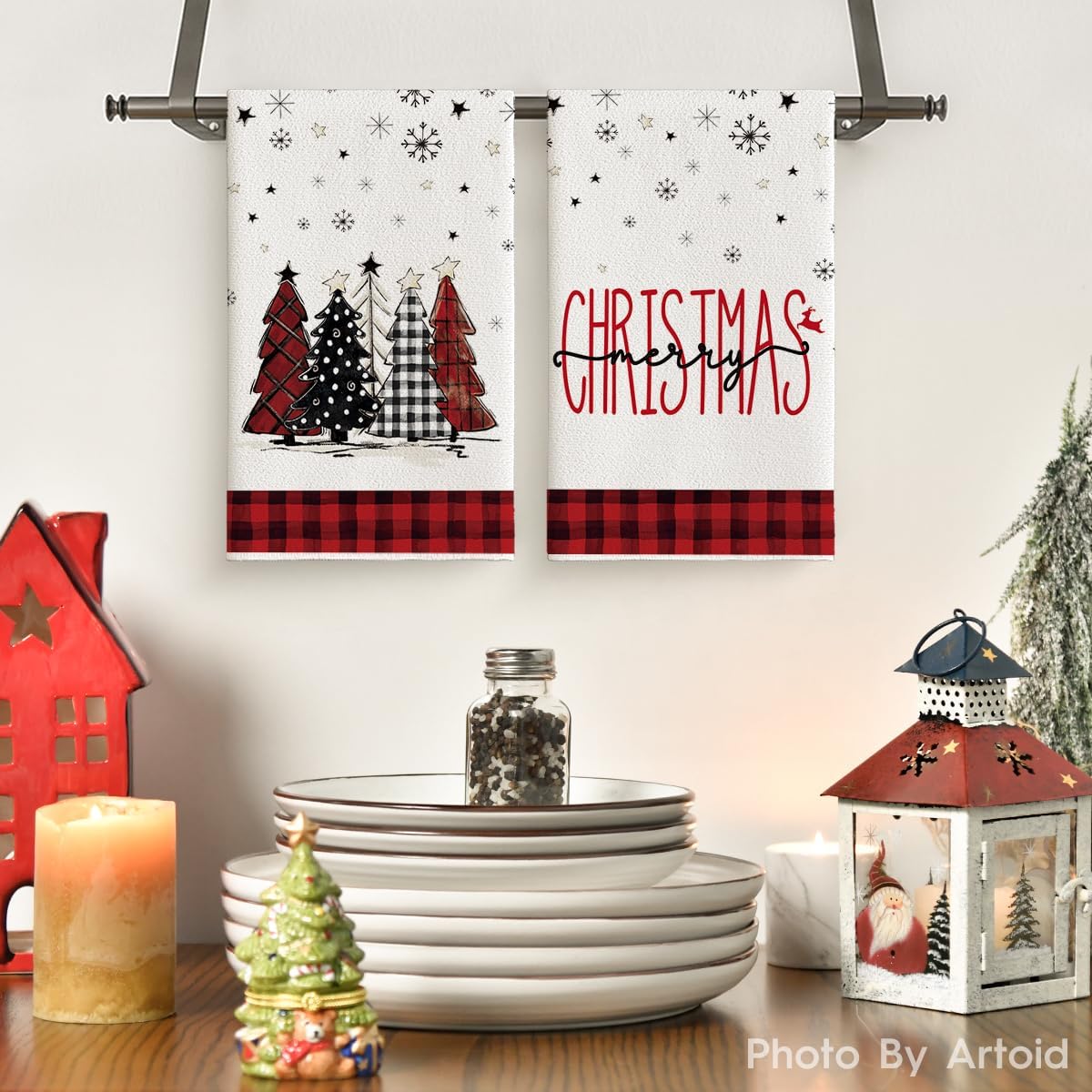Artoid Mode Snemand Juleviskestykker 4 Stk. 43x66 cm
