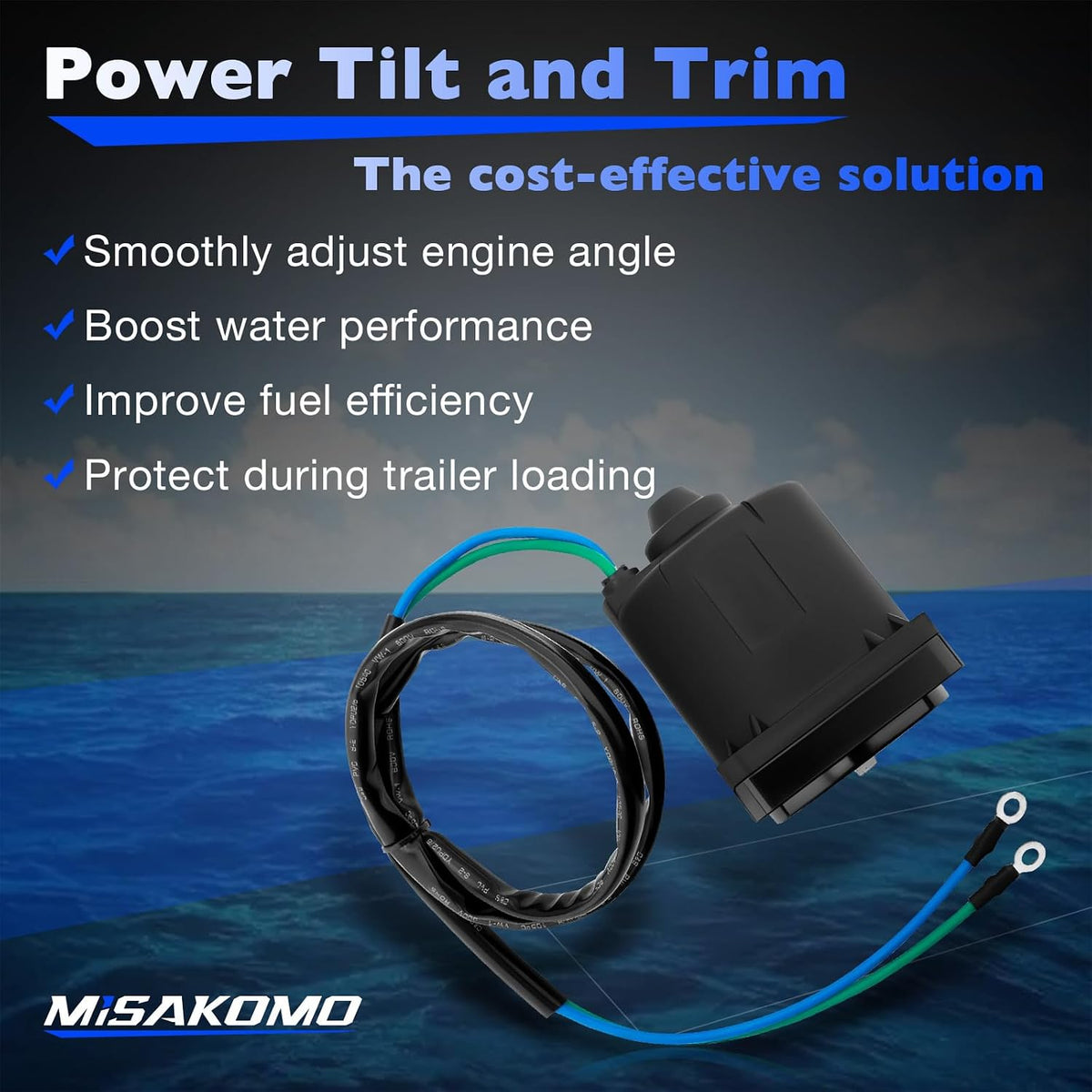 Power Tilt Trim Motor til Yamaha 115-200HK 68V-43880-00