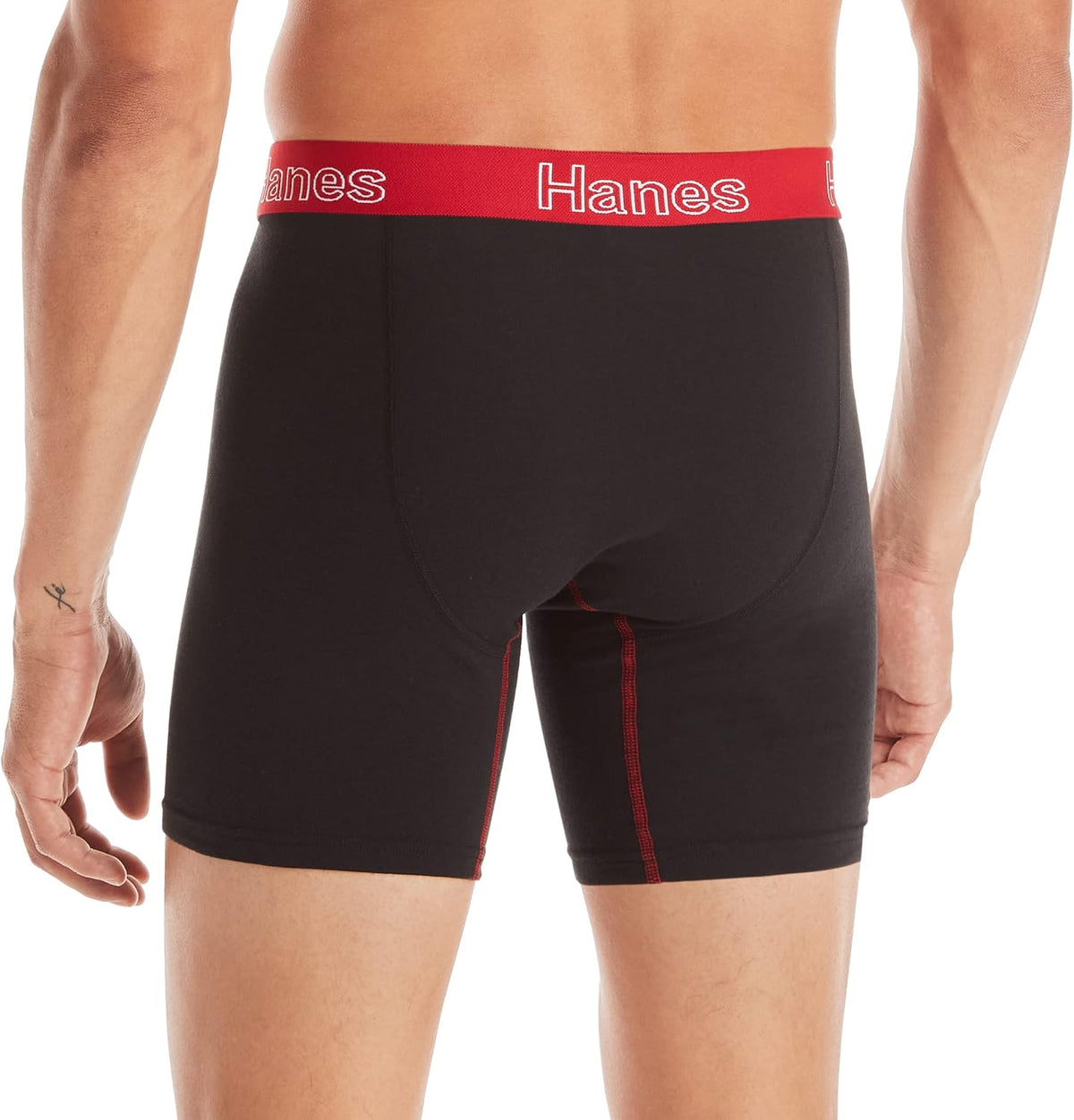 Hanes Herre Boksershorts Stretch Cotton 6-Pak ST2BB6