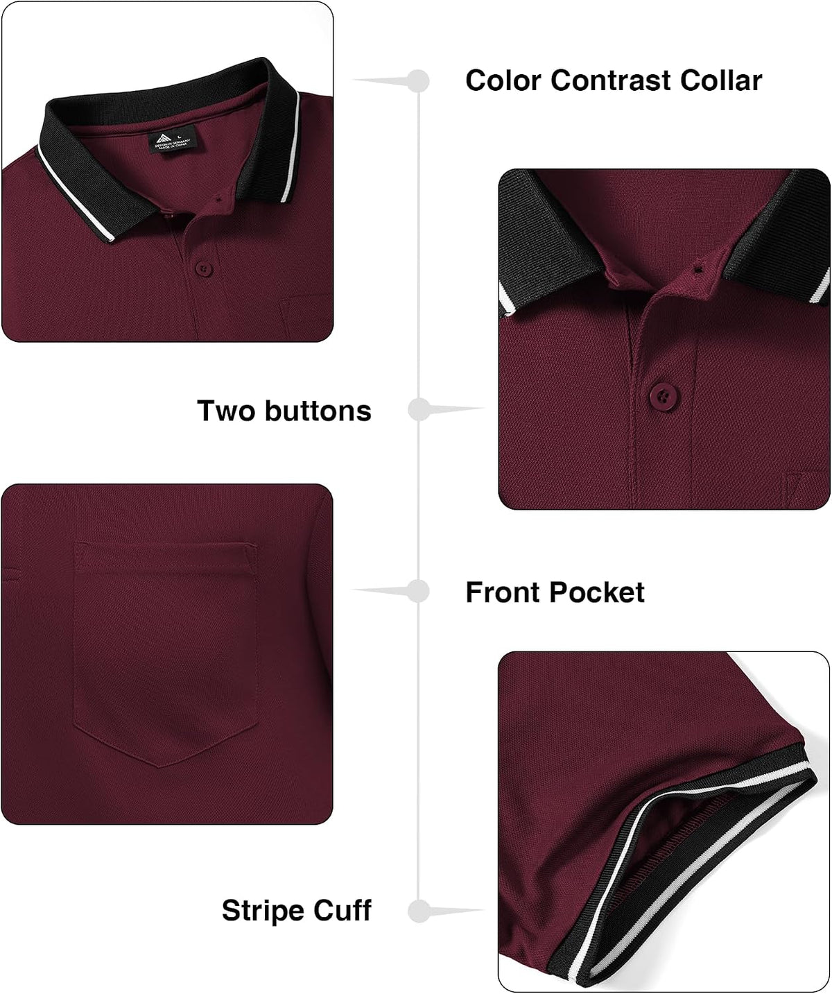 Herre Polo T-shirt Kortærmet Med Lomme 3-pak