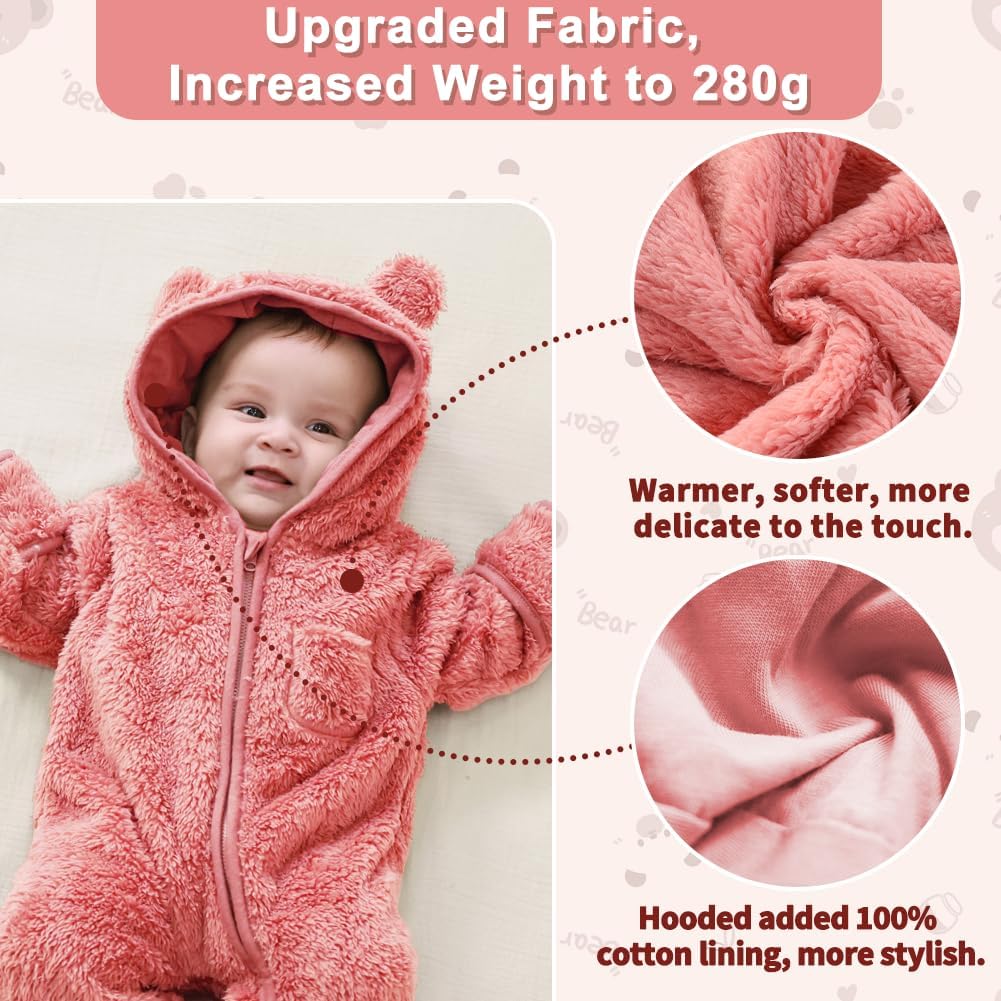 Unisex Baby Flyverdragt Vinter Fleece F1727