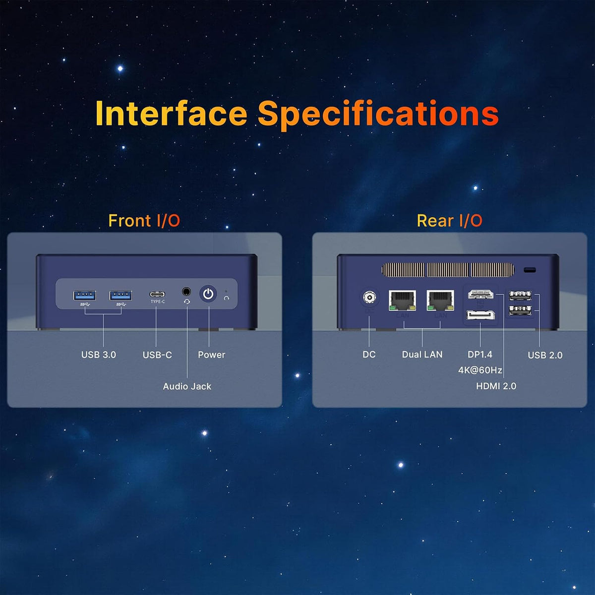 wo-we H8 Mini PC Intel Core 3 304