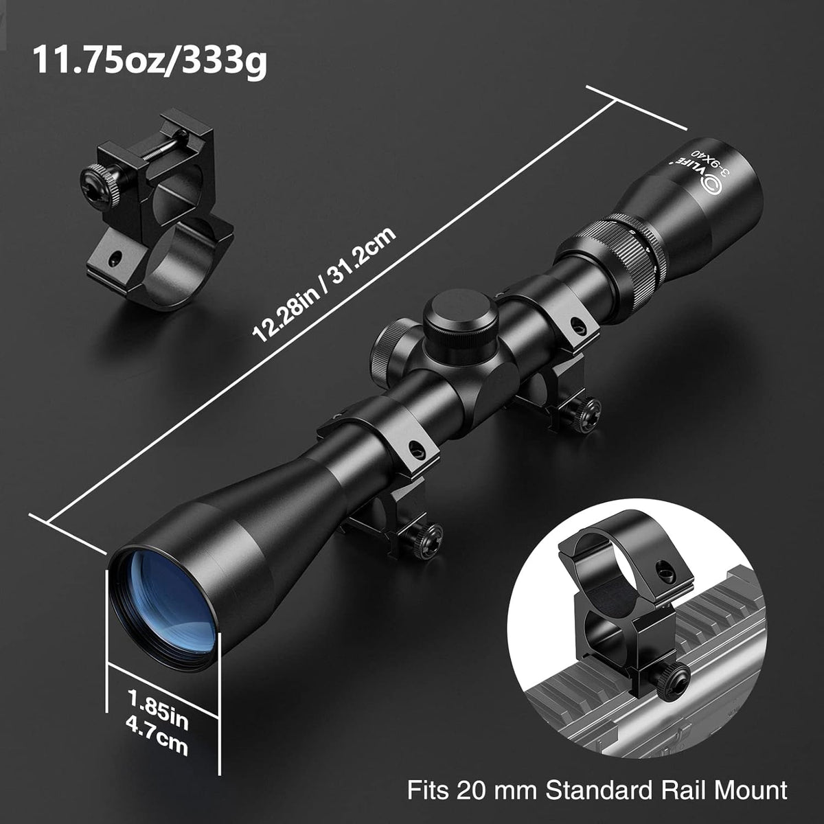 CVLIFE Kikkertsigte 3-9x40mm RR-40-RE-FL