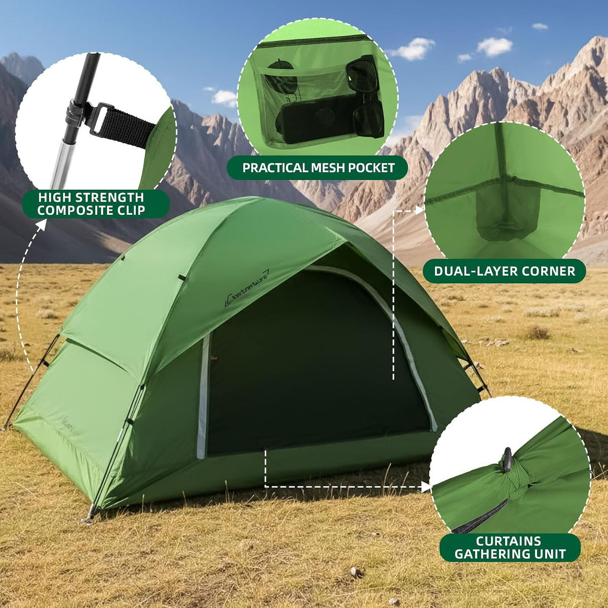 Clostnature Camping Telt CL0101202000A