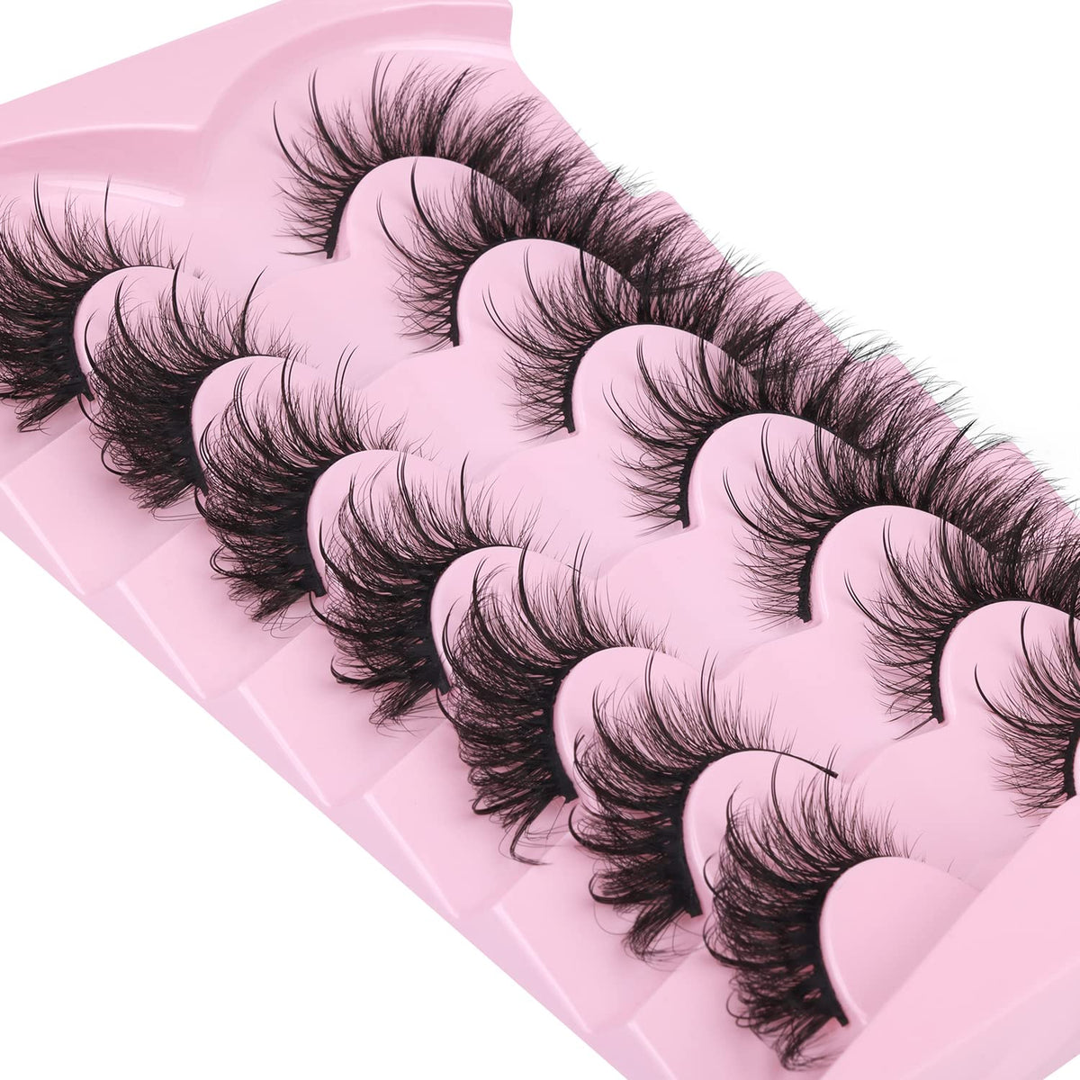 Kiromiro Wispy Faux Mink Kunstige Øjenvipper til Kvinder 20mm