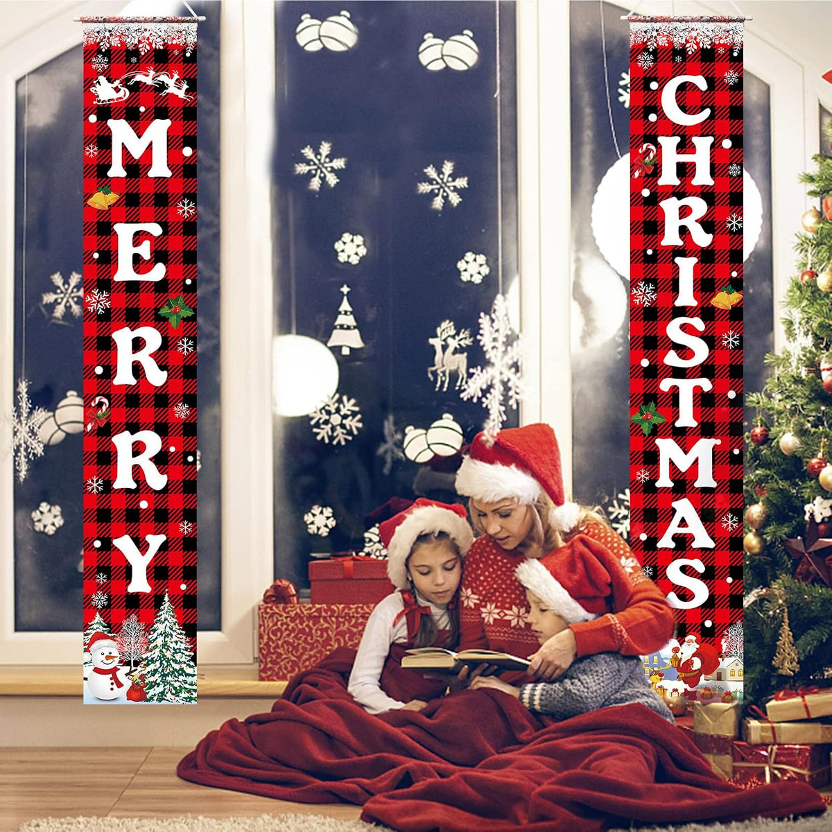 Merry Christmas Banner Juledekoration 182,9x30,5 cm