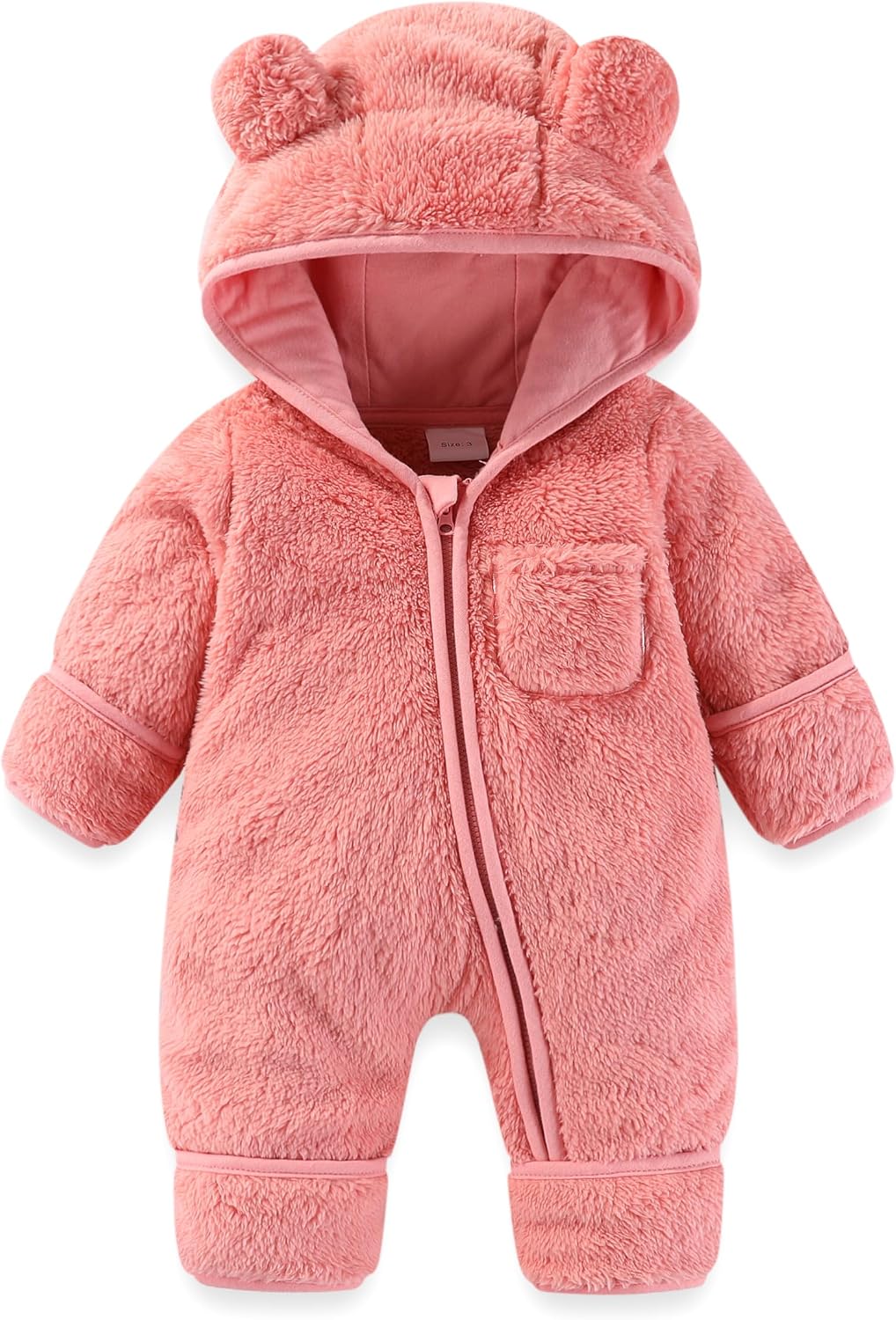 Unisex Baby Flyverdragt Vinter Fleece F1727