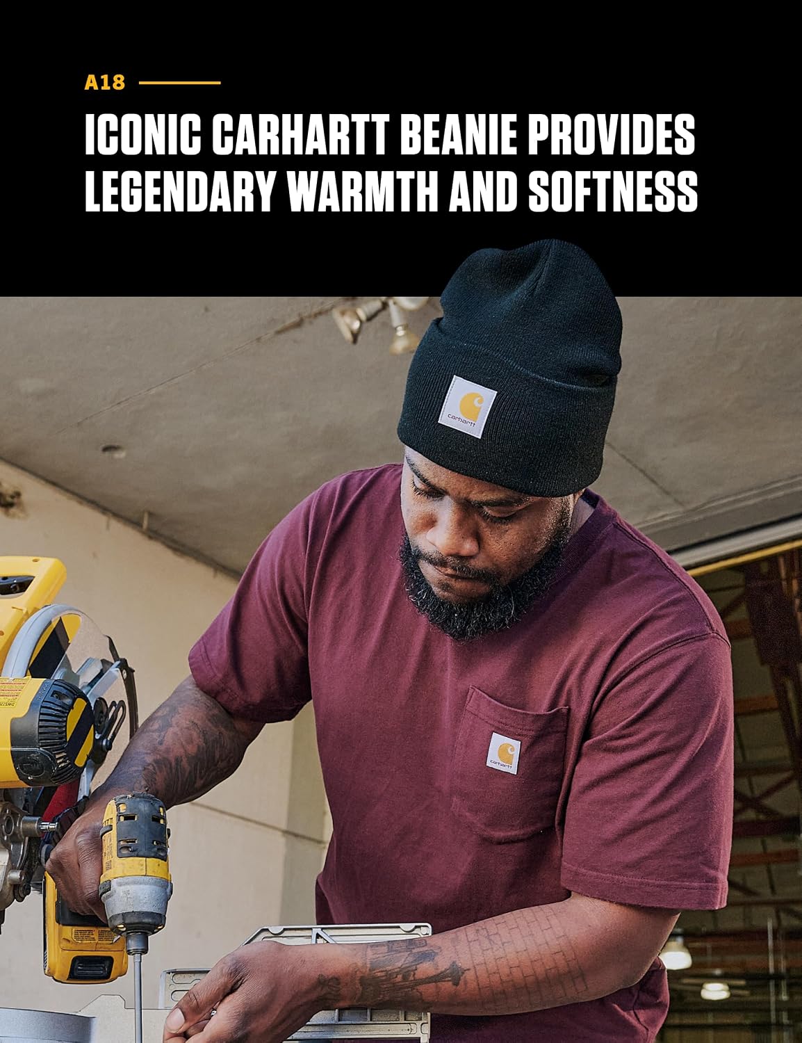 Carhartt Herre Beanie Iconic Watch Cap A18