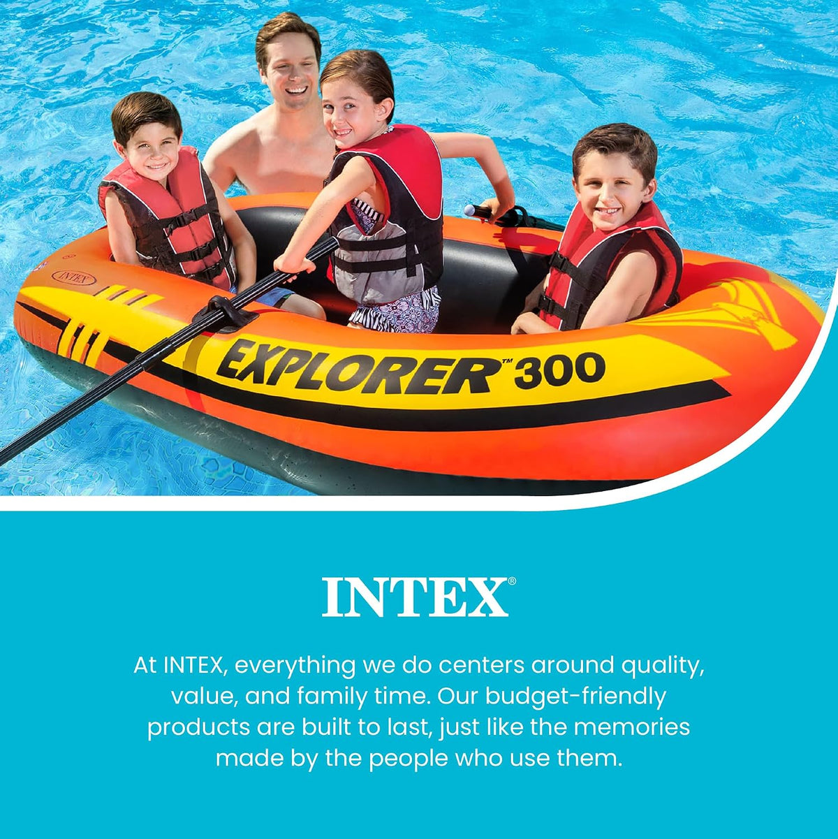 INTEX Explorer Oppustelig Båd 58332EP