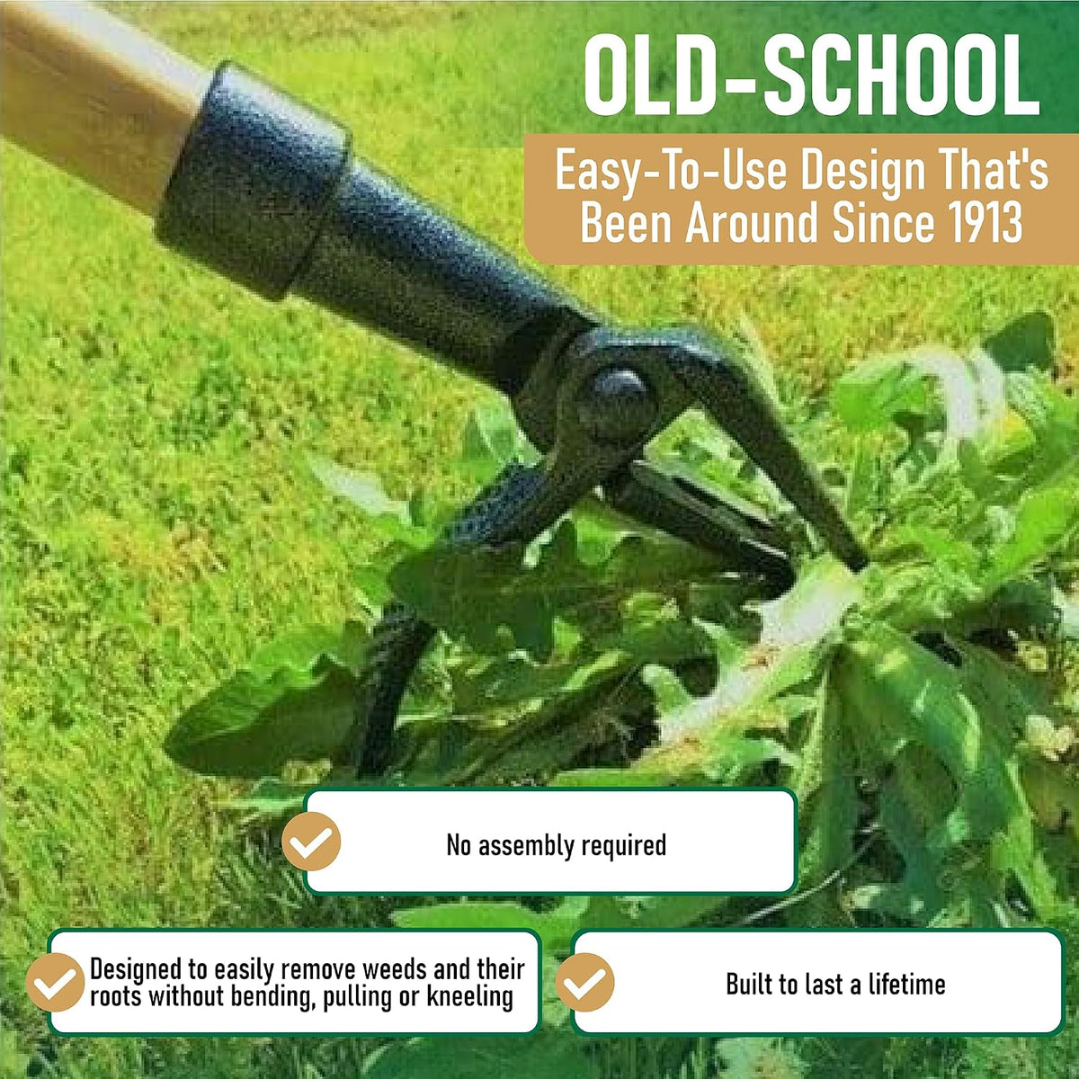 Grampa's Weeder Ukrudtsoptager Bambus Håndtag CW-01