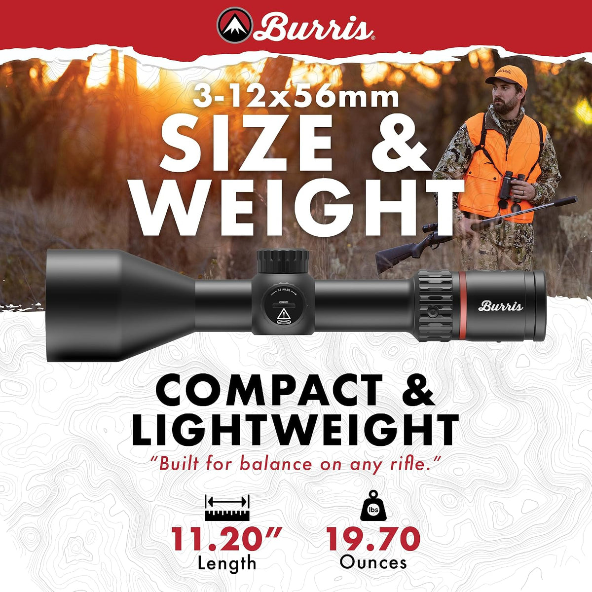 Burris Kikkertsigte Fullfield 3-12x56mm 30mm Tube 201540