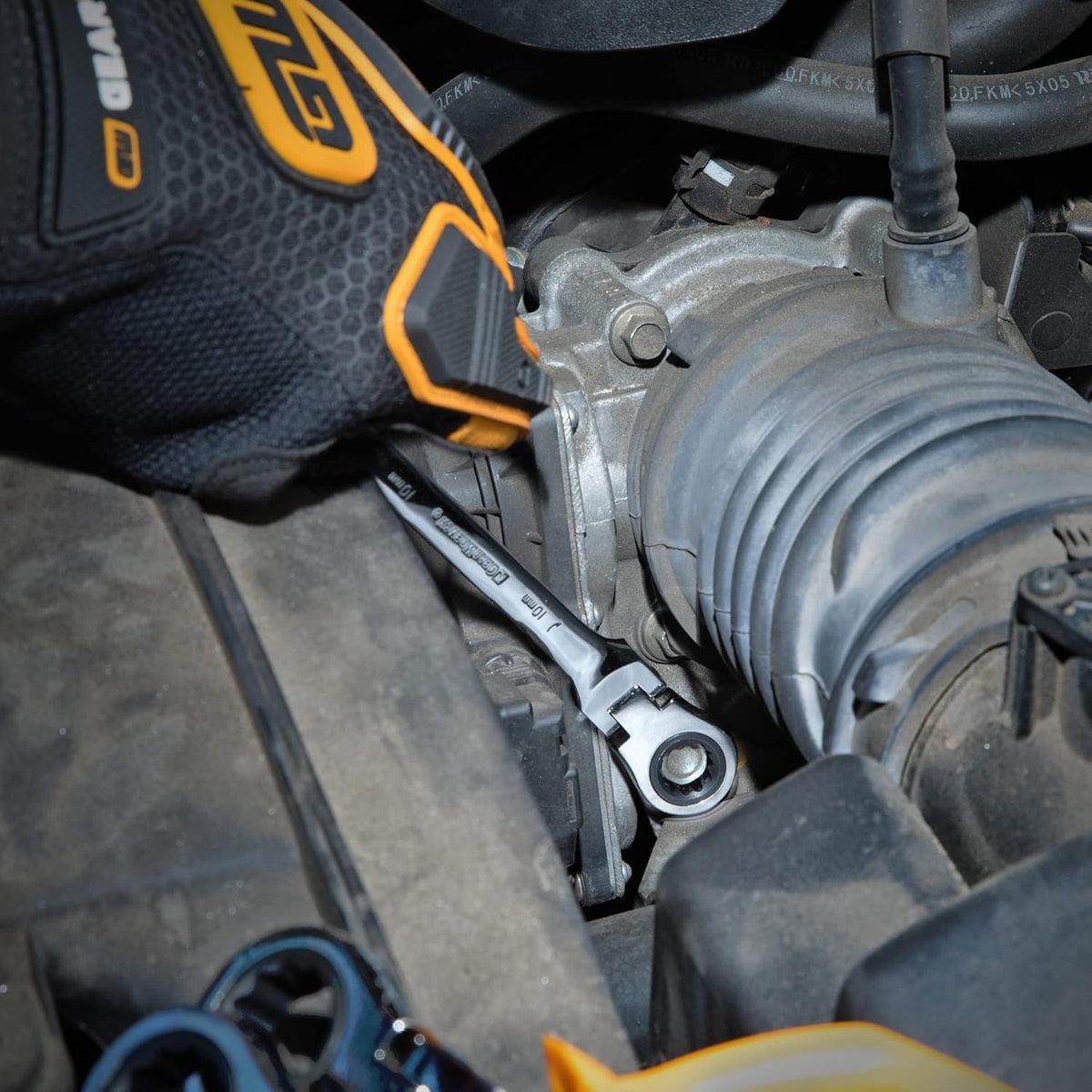 GEARWRENCH Skrallenøglesæt Flex Kombination SAE/MM 86730