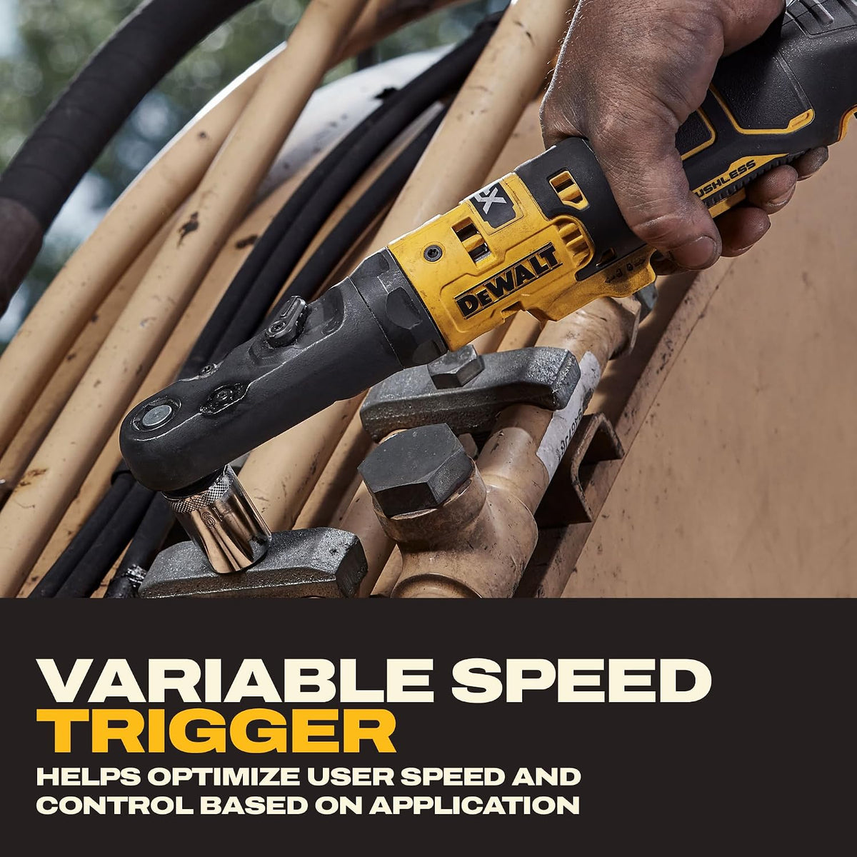 DEWALT XR Skraldenøgle Kulfri 3/8" Og 1/2" 20V MAX DCF510B