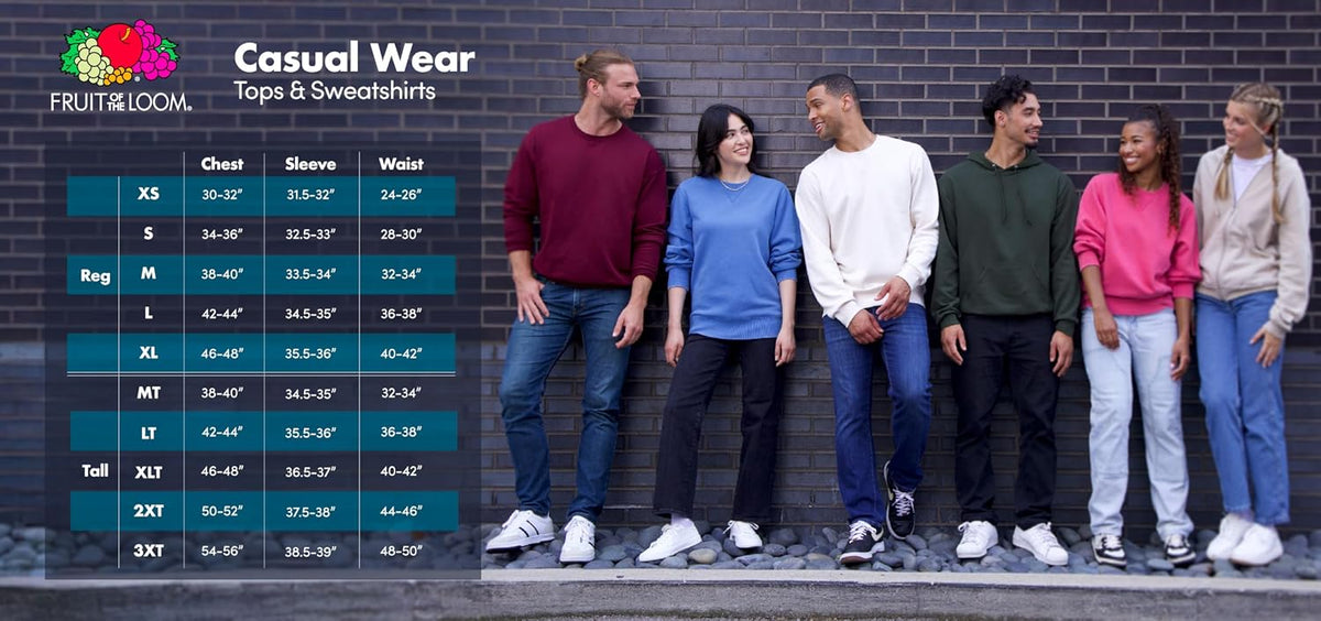 Fruit of the Loom Herre Sweatshirt EverSoft A11XMAS
