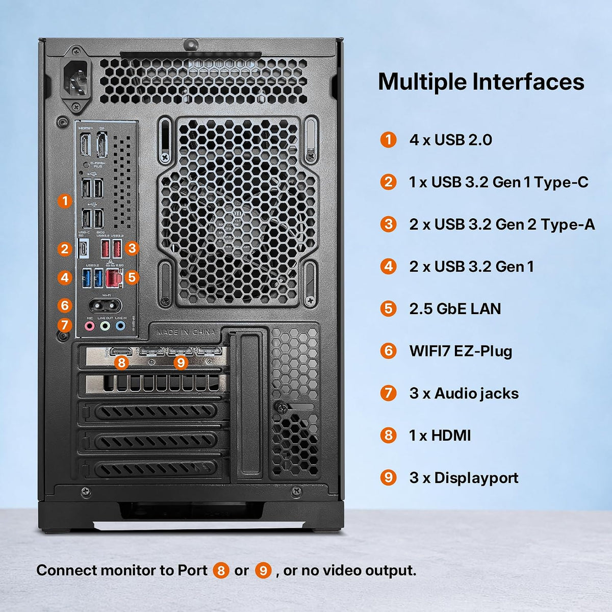 KOTIN Gaming PC Ryzen 7 9700X 1TB SSD KTG60BA797X3250712G