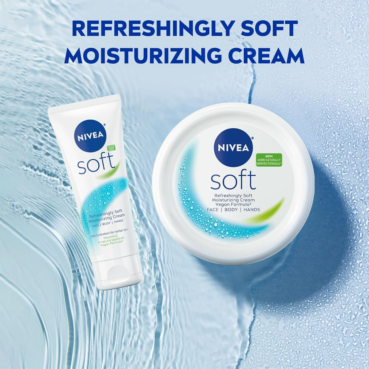 NIVEA Soft Fugtighedscreme til Krop Ansigt og Hænder