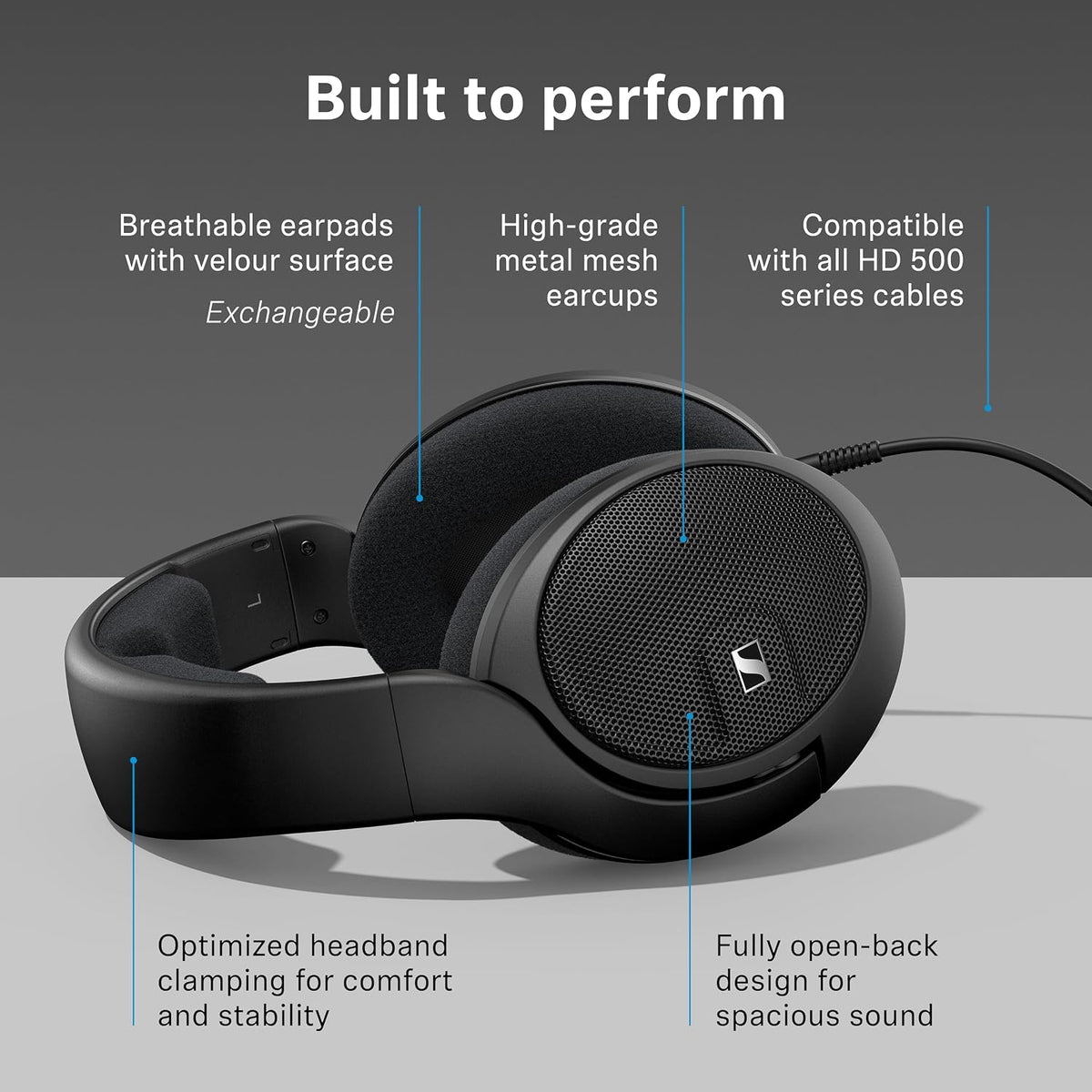 Sennheiser HD 560S Kablede Over-Ear Hovedtelefoner HD 560S