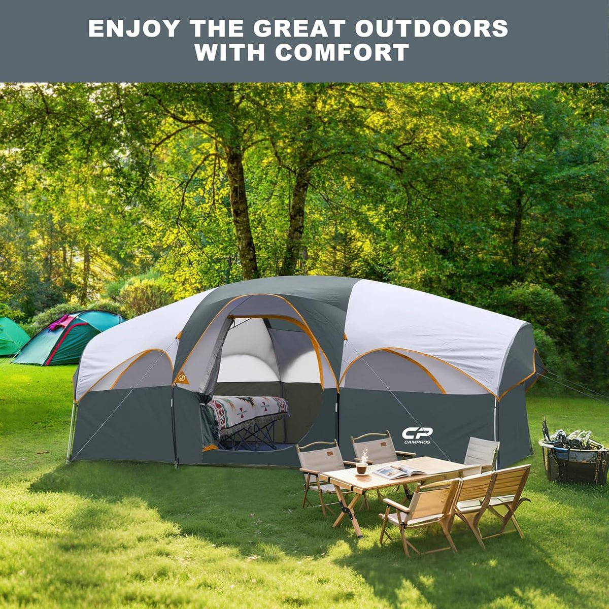 CAMPROS CP Camping Telt 8 Personer CP-140972