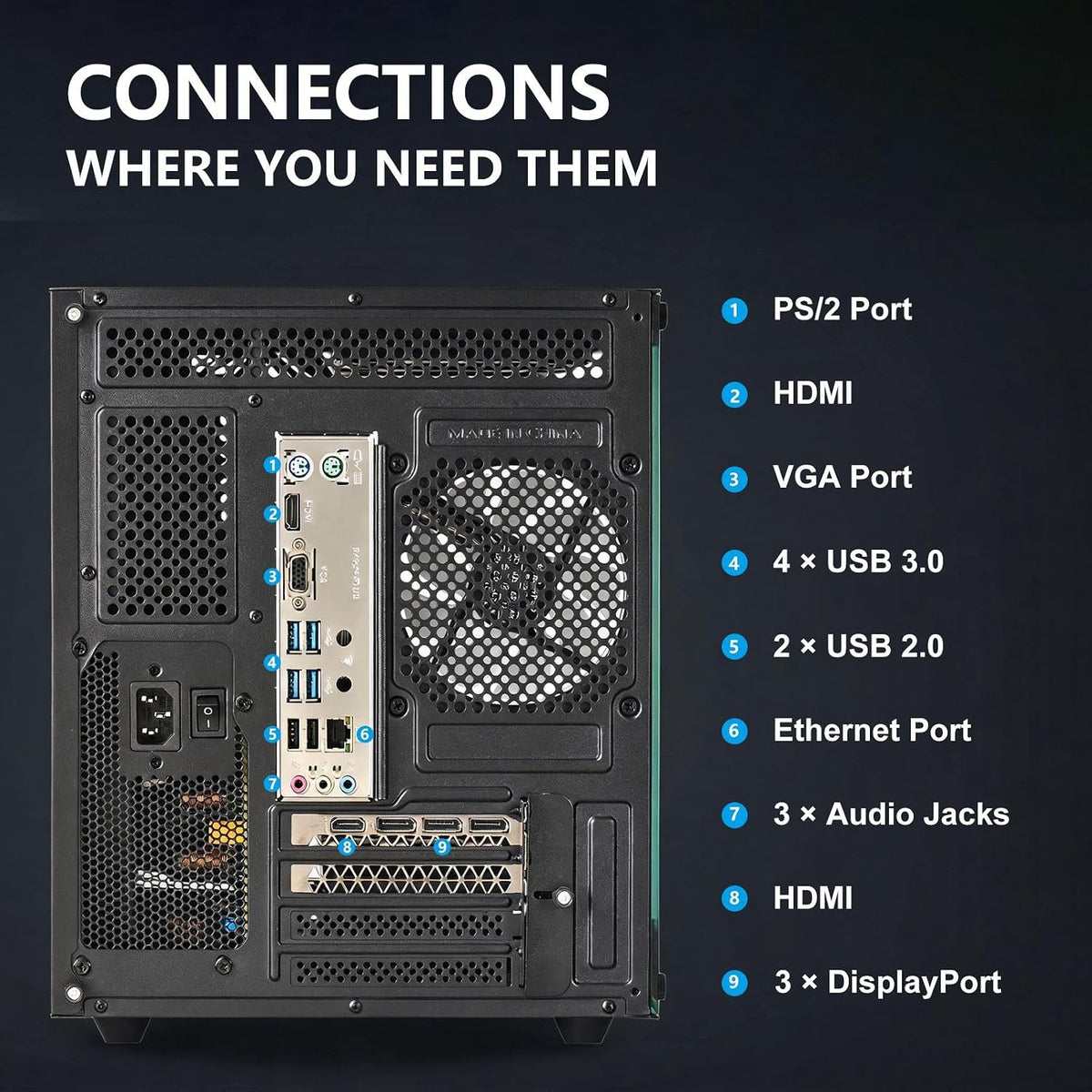 Olialia Gaming PC Ryzen 7 5700X RTX 3060 Ti