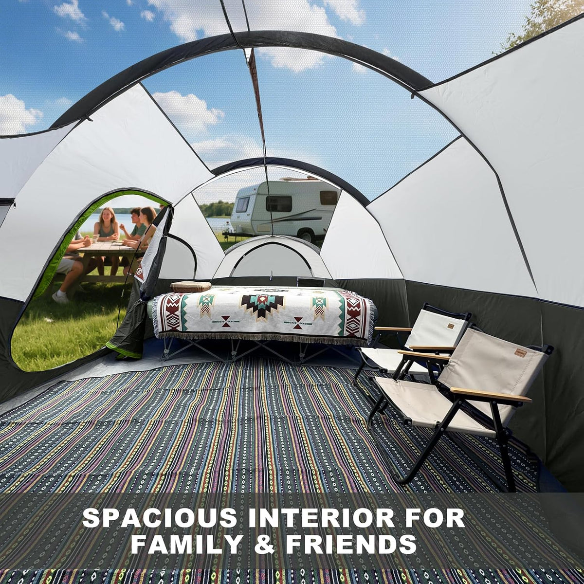 CAMPROS CP Camping Telt 8 Personer CP-140972