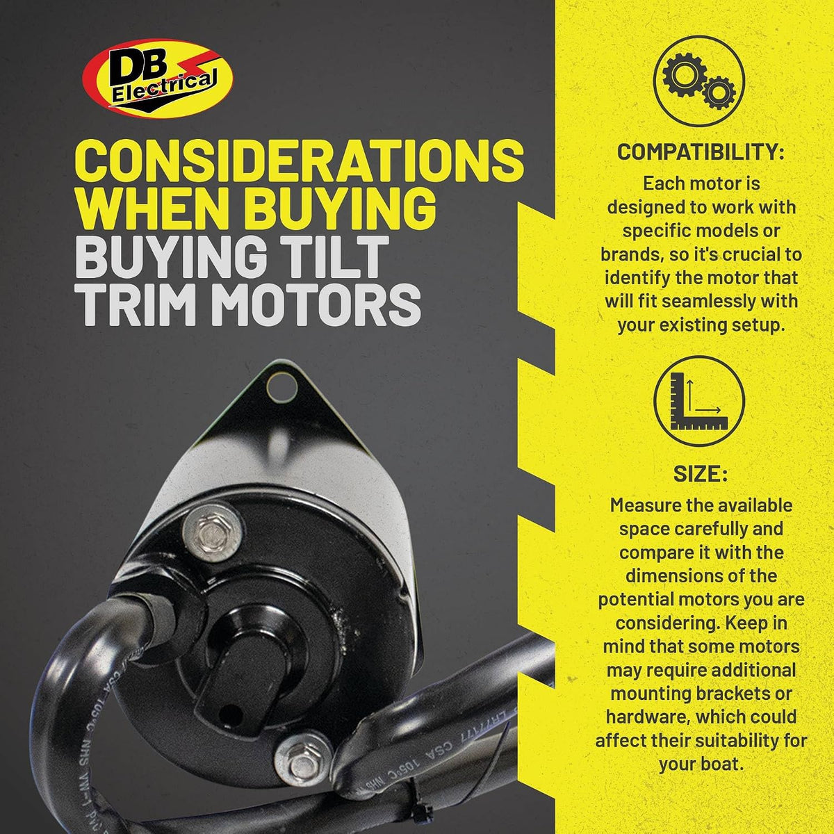 DB Electrical Tilt/Trim Motor til Yamaha 250ETX 250TUR 430-22080