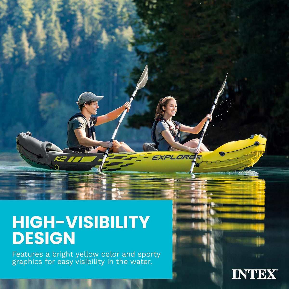 INTEX Explorer K2 Oppustelig Kajaksæt 68307EP
