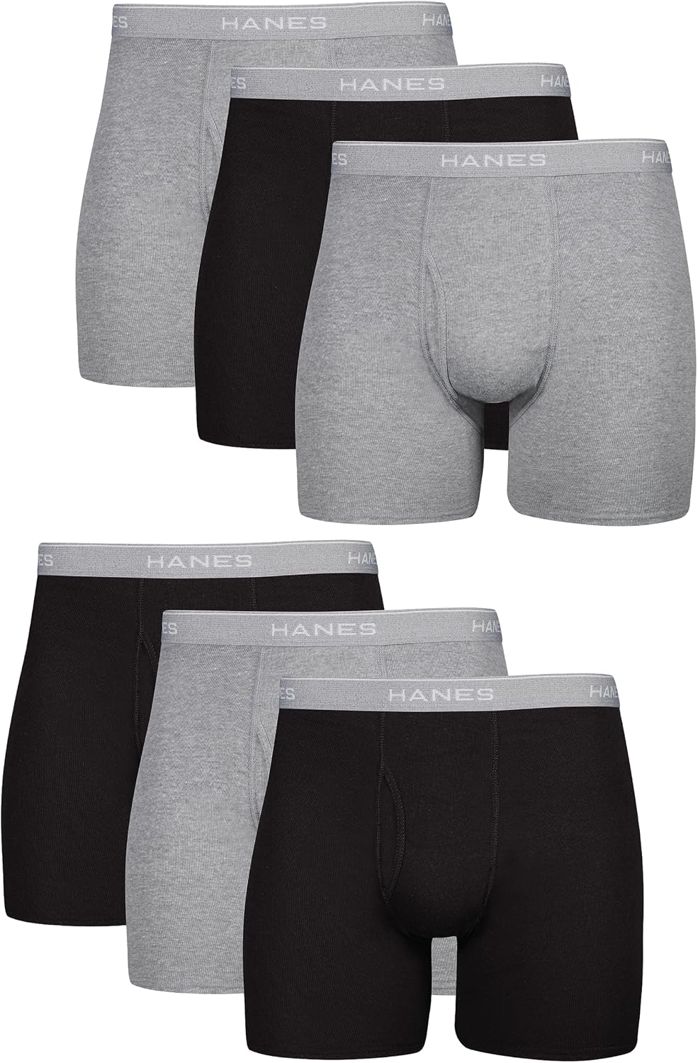 Hanes Herre Underbukser Boxer Briefs Bomuld 734Q12