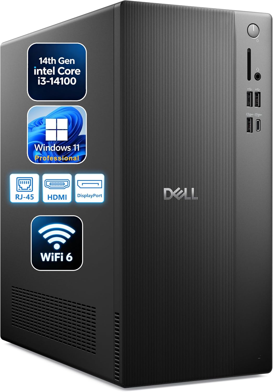 Dell Pro Tower Stationær PC Intel Core i3 ECT1250