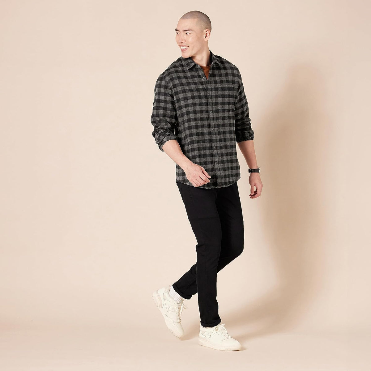 Amazon Essentials Herre Skjorte Flannel Regular F17AE25000