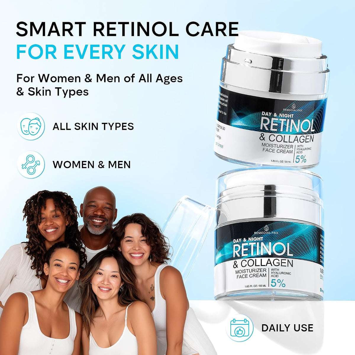 REMEDIAL PURITY Retinol Collagen Ansigtscreme til Kvinder & Mænd RT11235