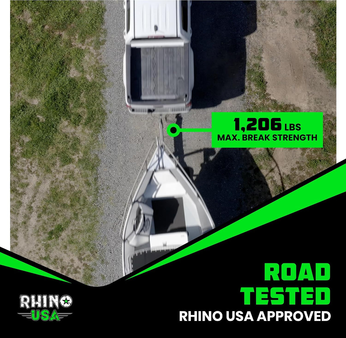 Rhino USA Bådtrailer Spændestropper 2 Stk. TRANSOM-STRAPS