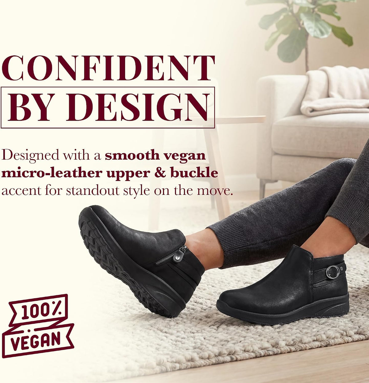 Skechers Dame Ankelstøvler Lovely Vibe Moonlight 158953-CHOC 900