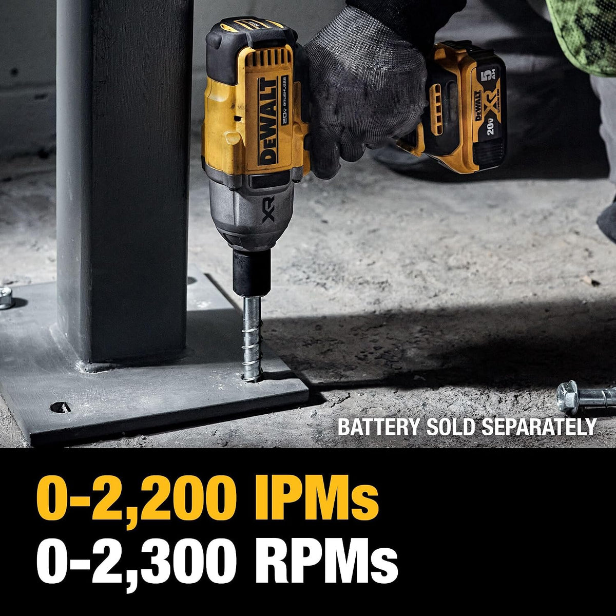 DEWALT XR Slagnøgle Kulfri 4 Hastigheder 20V MAX DCF900B