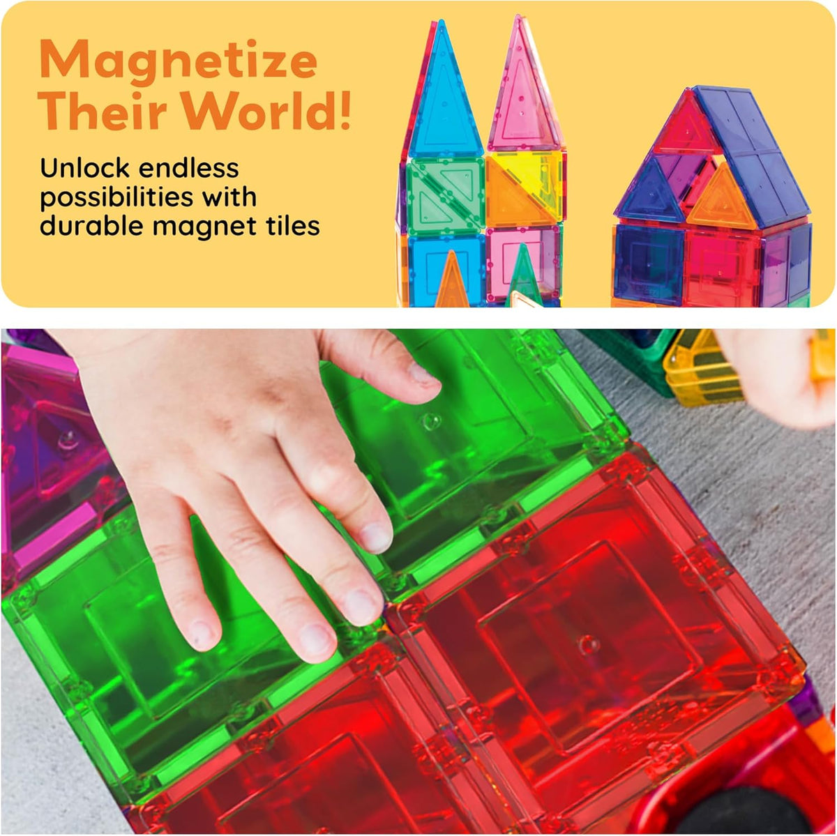 PicassoTiles Magnetiske Byggeklodser 100 Dele PT100
